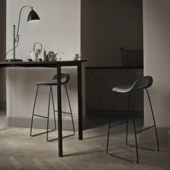 3D Barkruk Slede, Zwart Onderstel