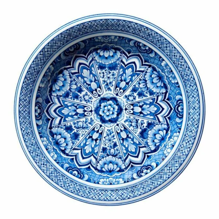Delft Blue Plate Vloerkleed