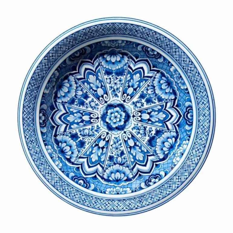 Delft Blue Plate Vloerkleed