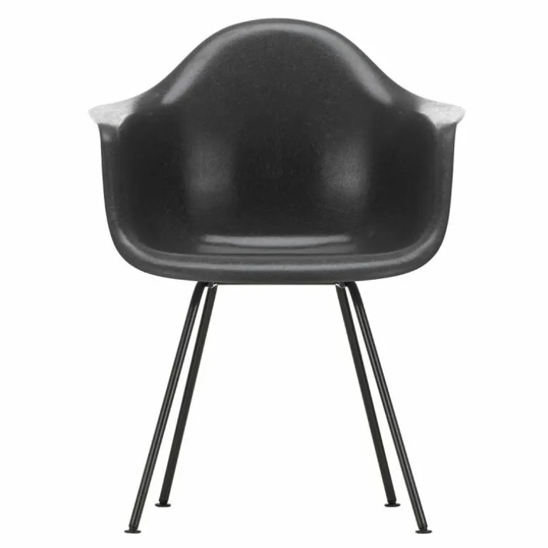 Eames Fiberglass Chair DAX Zwart