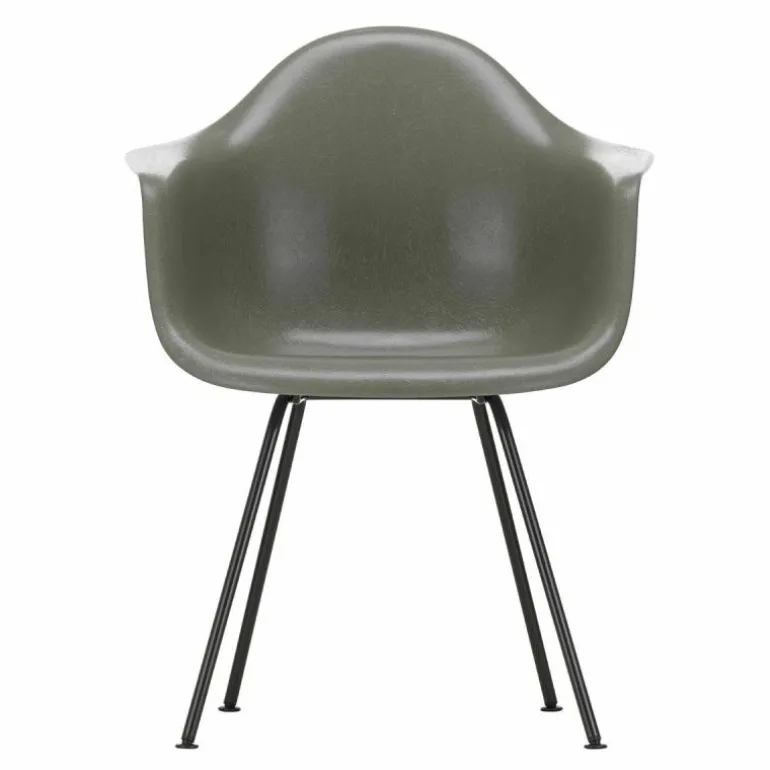 Eames Fiberglass Chair DAX Zwart