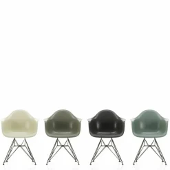 Eames Fiberglass Chair DAR Zwart