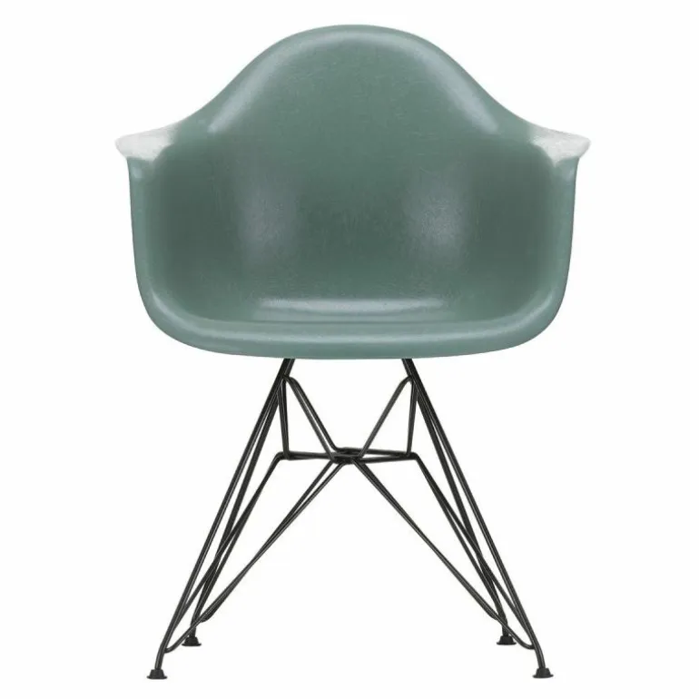 Eames Fiberglass Chair DAR Zwart