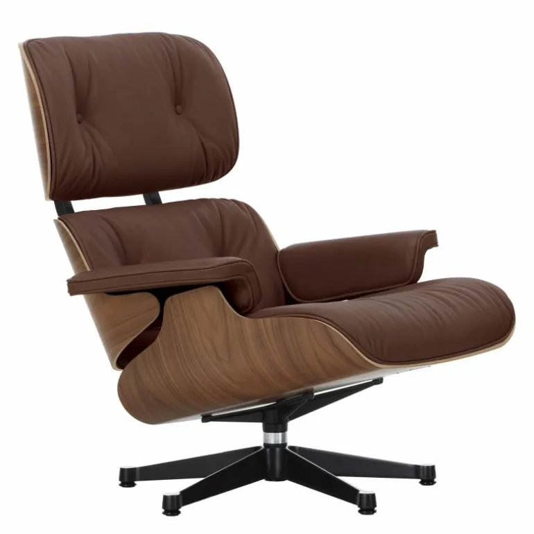 Eames Lounge Chair + Ottoman Leder