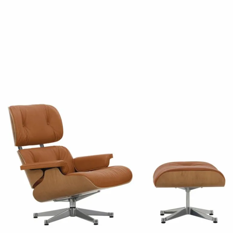 Eames Lounge Chair + Ottoman Leder