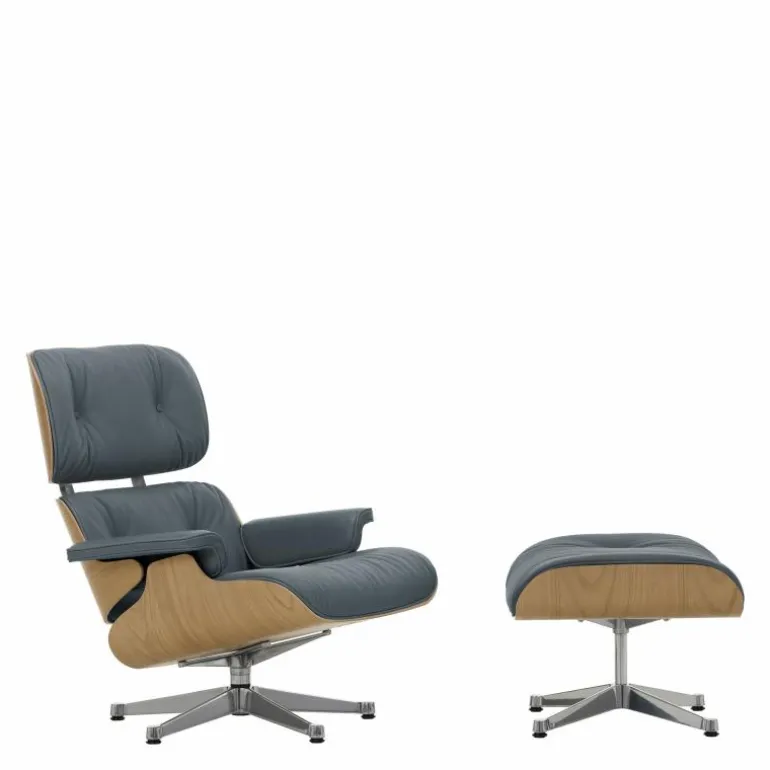 Eames Lounge Chair + Ottoman Leder