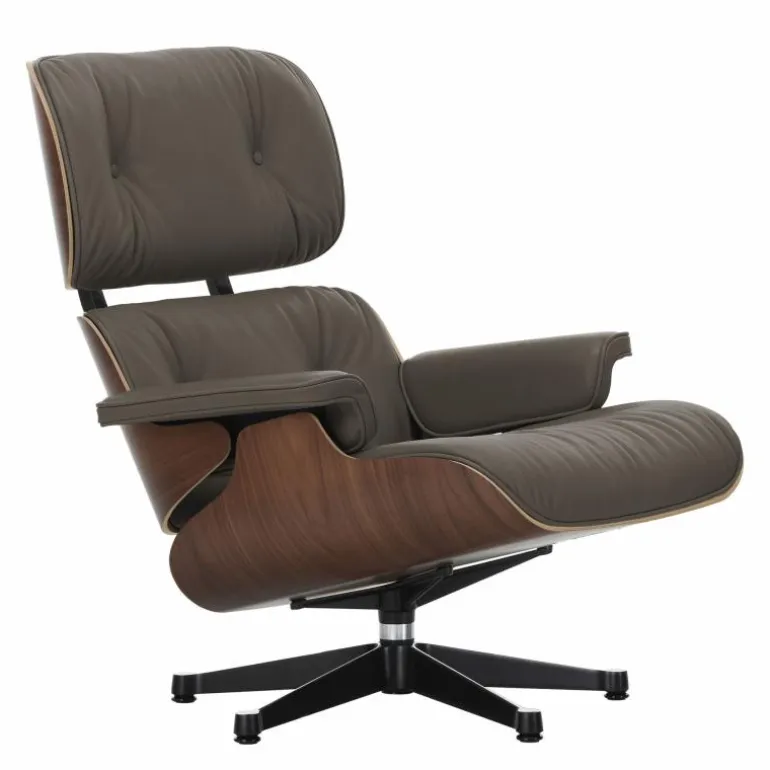Eames Lounge Chair + Ottoman Leder