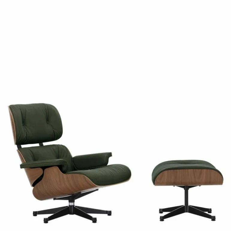 Eames Lounge Chair + Ottoman Leder