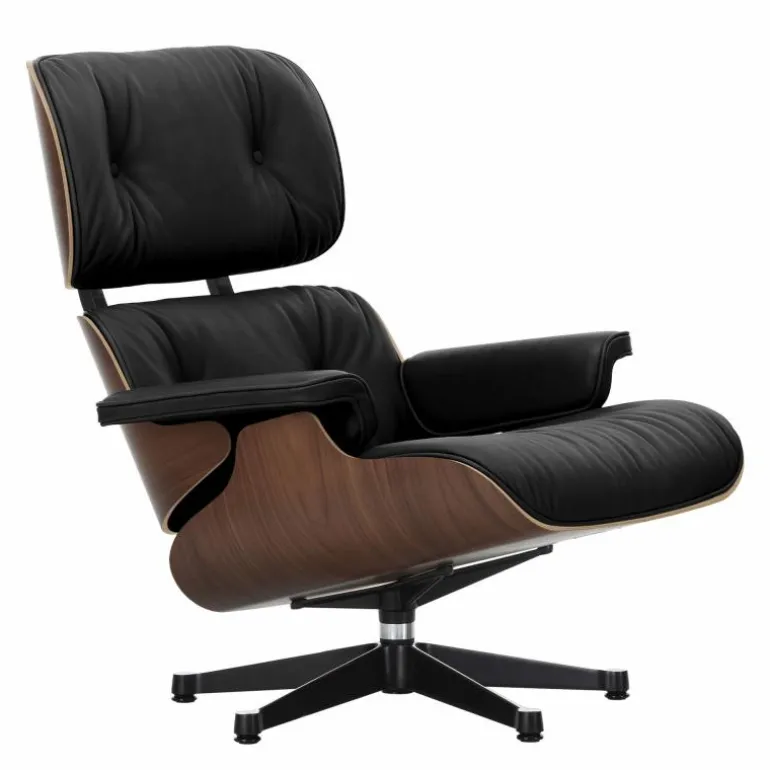 Eames Lounge Chair + Ottoman Leder