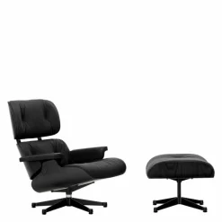 Eames Lounge Chair + Ottoman Leder