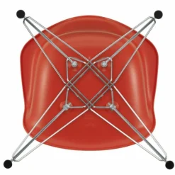 Eames Plastic Chair DAR Chroom Onderstel
