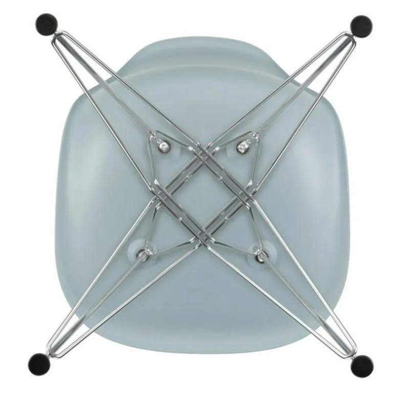 Eames Plastic Chair DSR Chroom