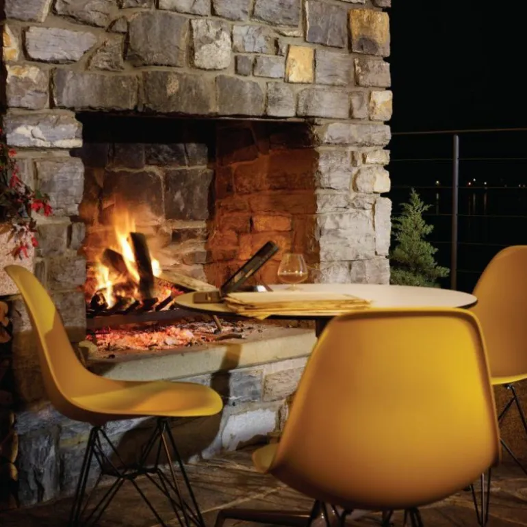 Eames Plastic Chair DSR Chroom