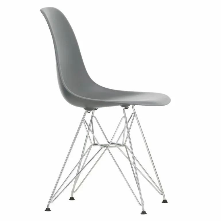 Eames Plastic Chair DSR Chroom