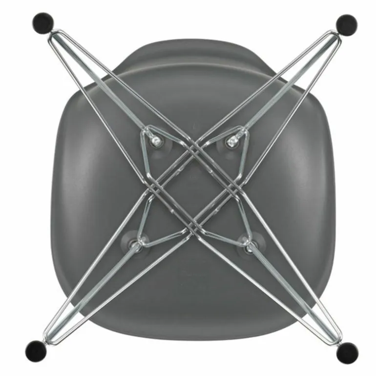 Eames Plastic Chair DSR Chroom