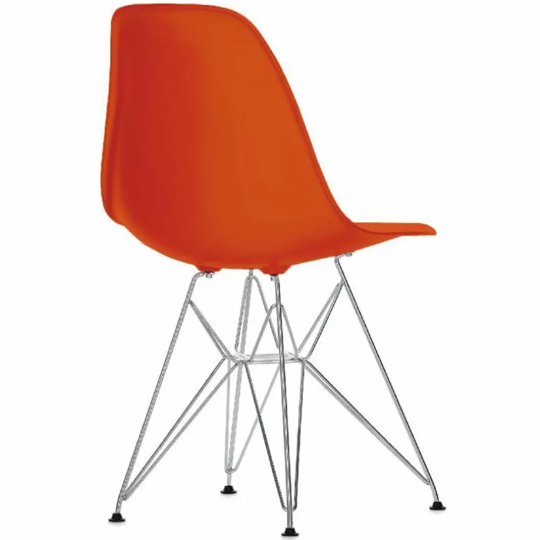 Eames Plastic Chair DSR Chroom