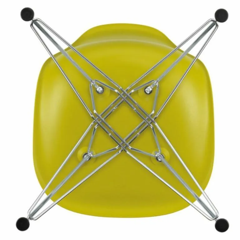 Eames Plastic Chair DSR Chroom
