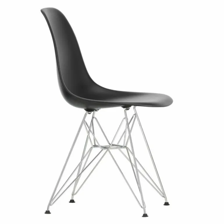 Eames Plastic Chair DSR Chroom