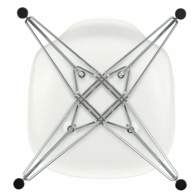 Eames Plastic Chair DSR Chroom
