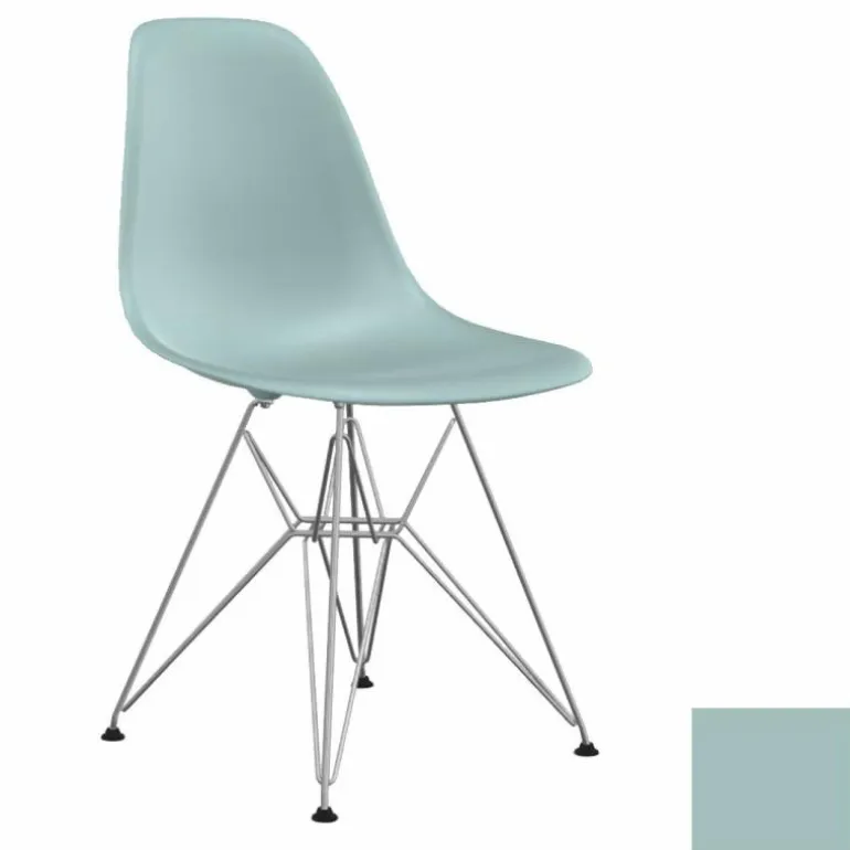 Eames Plastic Chair DSR Chroom