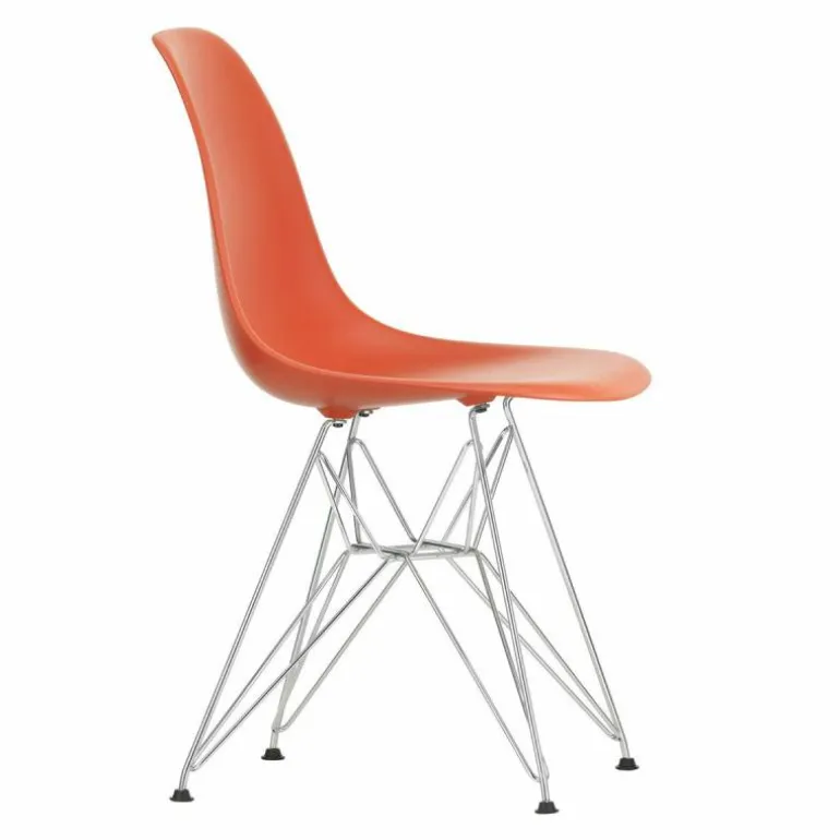 Eames Plastic Chair DSR Chroom