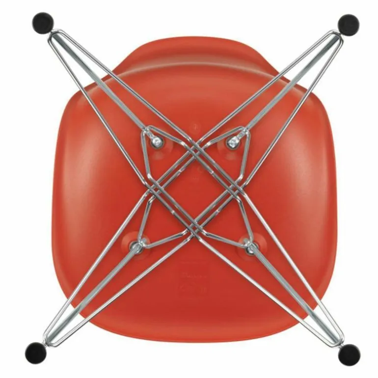 Eames Plastic Chair DSR Chroom