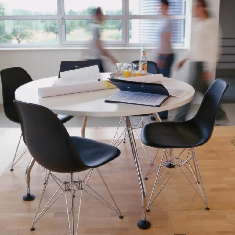Eames Plastic Chair DSR Chroom
