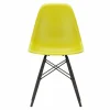 Eames Plastic Chair DSW Stoel Esdoorn Zwart