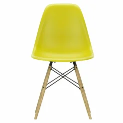Eames Plastic Chair DSW Stoel Esdoorn Gelig