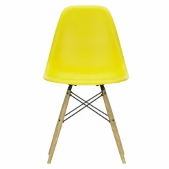 Eames Plastic Chair DSW Stoel Esdoorn Gelig