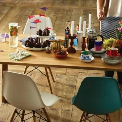 Eames Plastic Chair DSW Stoel Esdoorn Gelig