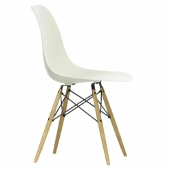 Eames Plastic Chair DSW Stoel Esdoorn Gelig