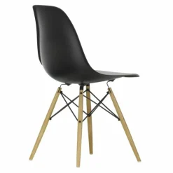 Eames Plastic Chair DSW Stoel Esdoorn Gelig