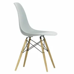 Eames Plastic Chair DSW Stoel Esdoorn Gelig