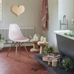 Eames Plastic Chair DSW Stoel Esdoorn Gelig