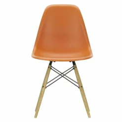 Eames Plastic Chair DSW Stoel Esdoorn Gelig