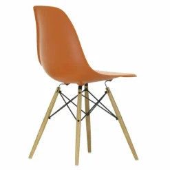 Eames Plastic Chair DSW Stoel Esdoorn Gelig