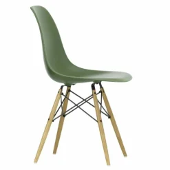 Eames Plastic Chair DSW Stoel Esdoorn Gelig