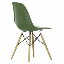 Eames Plastic Chair DSW Stoel Esdoorn Gelig
