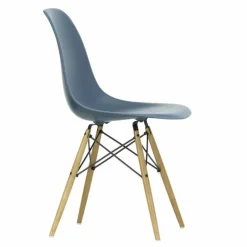 Eames Plastic Chair DSW Stoel Esdoorn Gelig