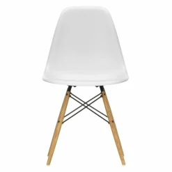 Eames Plastic Chair DSW Stoel Esdoorn Gelig