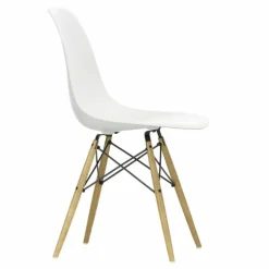 Eames Plastic Chair DSW Stoel Esdoorn Gelig