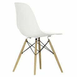 Eames Plastic Chair DSW Stoel Esdoorn Gelig