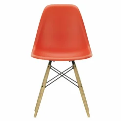 Eames Plastic Chair DSW Stoel Esdoorn Gelig