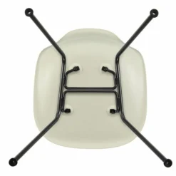 Eames Plastic Chair DSX Zwart Onderstel