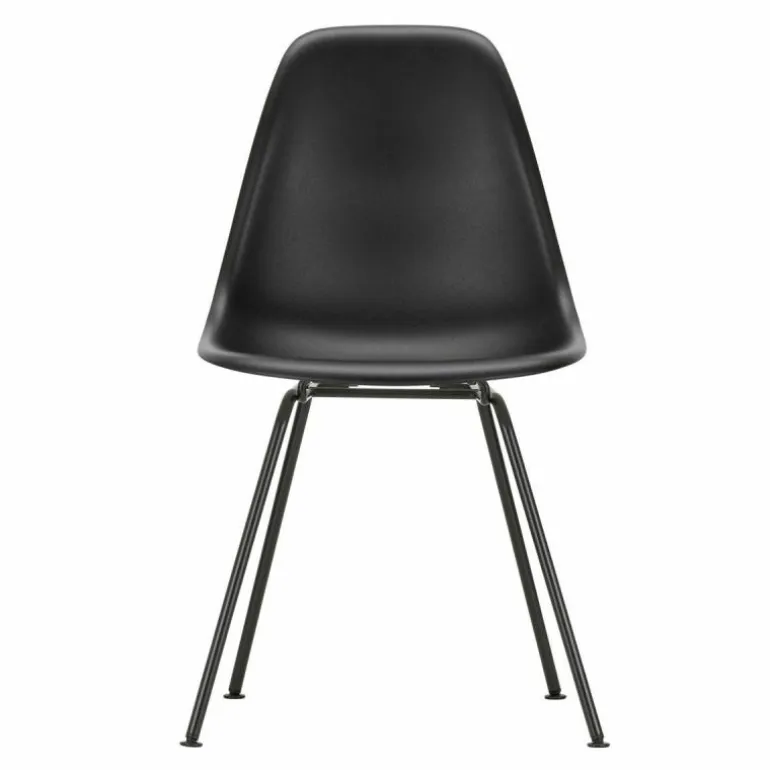 Eames Plastic Chair DSX Zwart Onderstel