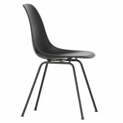 Eames Plastic Chair DSX Zwart Onderstel