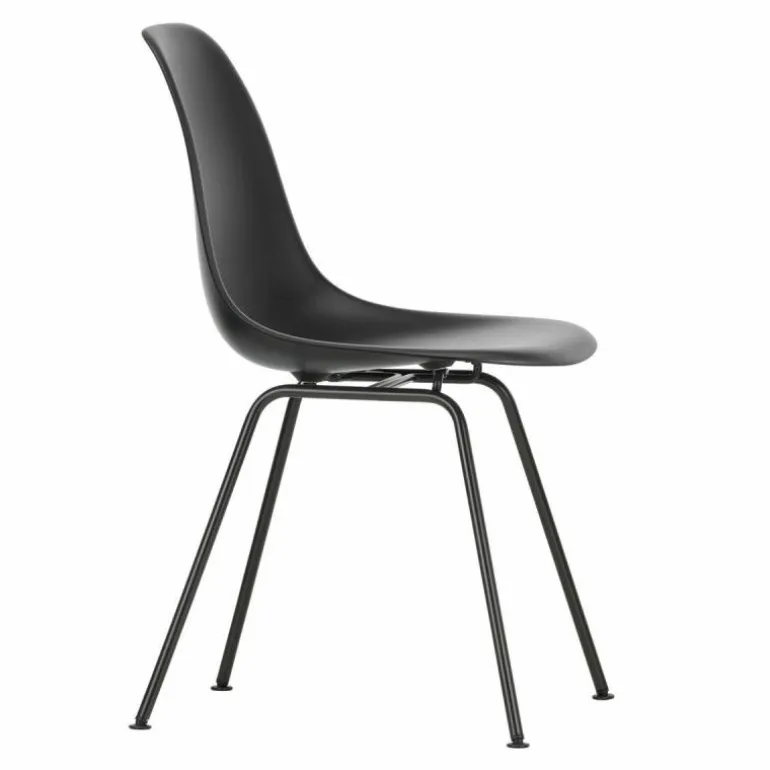 Eames Plastic Chair DSX Zwart Onderstel