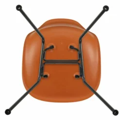 Eames Plastic Chair DSX Zwart Onderstel