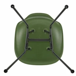 Eames Plastic Chair DSX Zwart Onderstel